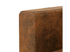 Sofa de 3 plazas 191x73x82 cm piel de ante artificial