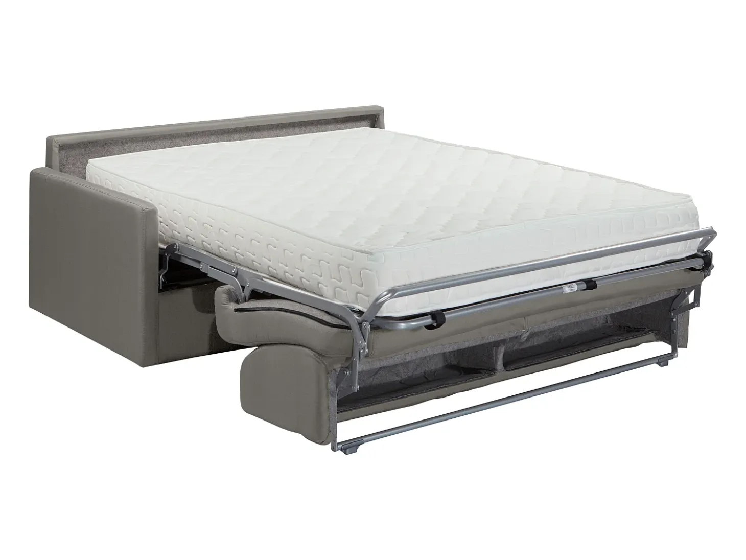Sofá-cama exprés 3 plazas 22 cm terciopelo verde CALIFE