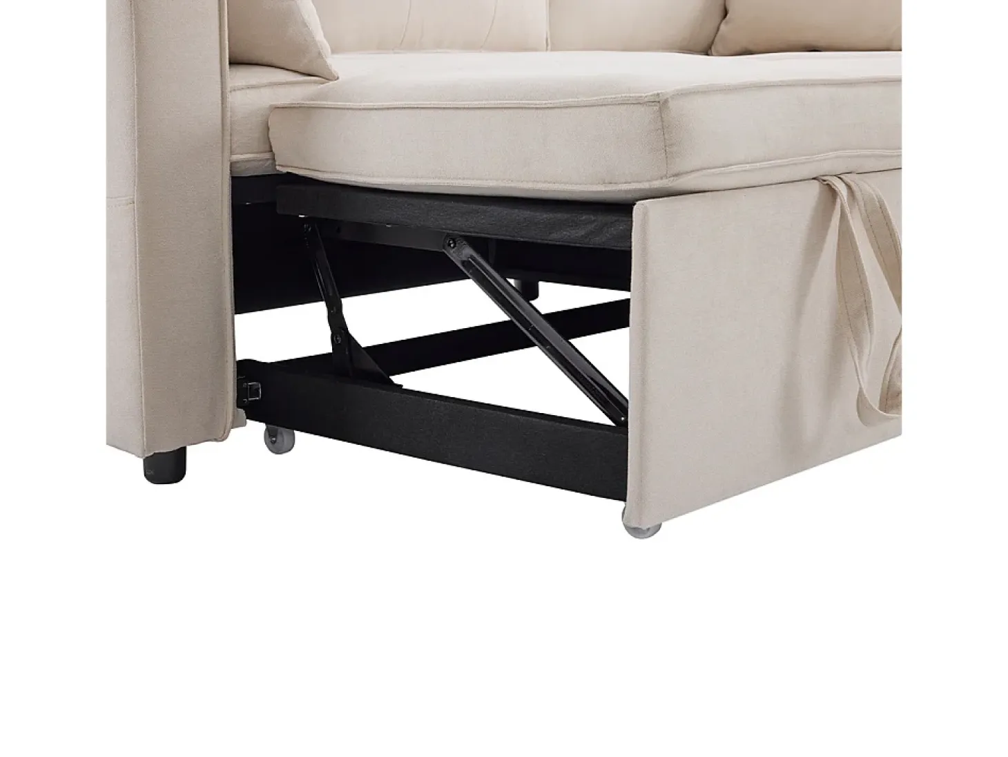 Sofás con función de dormir, sofás en forma de L, muebles tapizados, sofás, tumbonas con portavasos,Beige