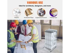 Soporte de Almacenamiento Móvil SucceBuy, 12 Soportes Giratorios, Altura y Anchura Ajustables para la Oficina/el Hogar