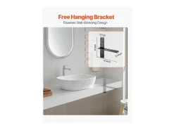 Soporte de Estante Flotante SucceBuy, 30.48x7.35x30.48 cm, Soportes de Pared Invisibles en T Robustos, Lote de 2, Capacidad de Carga 90 kg, con Tornillos