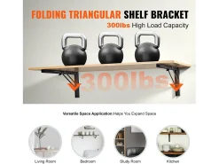 Soporte de Estantería SucceBuy, Plegable, 61 cm de Longitud, 2 Piezas, Resistente y de Gran Carga