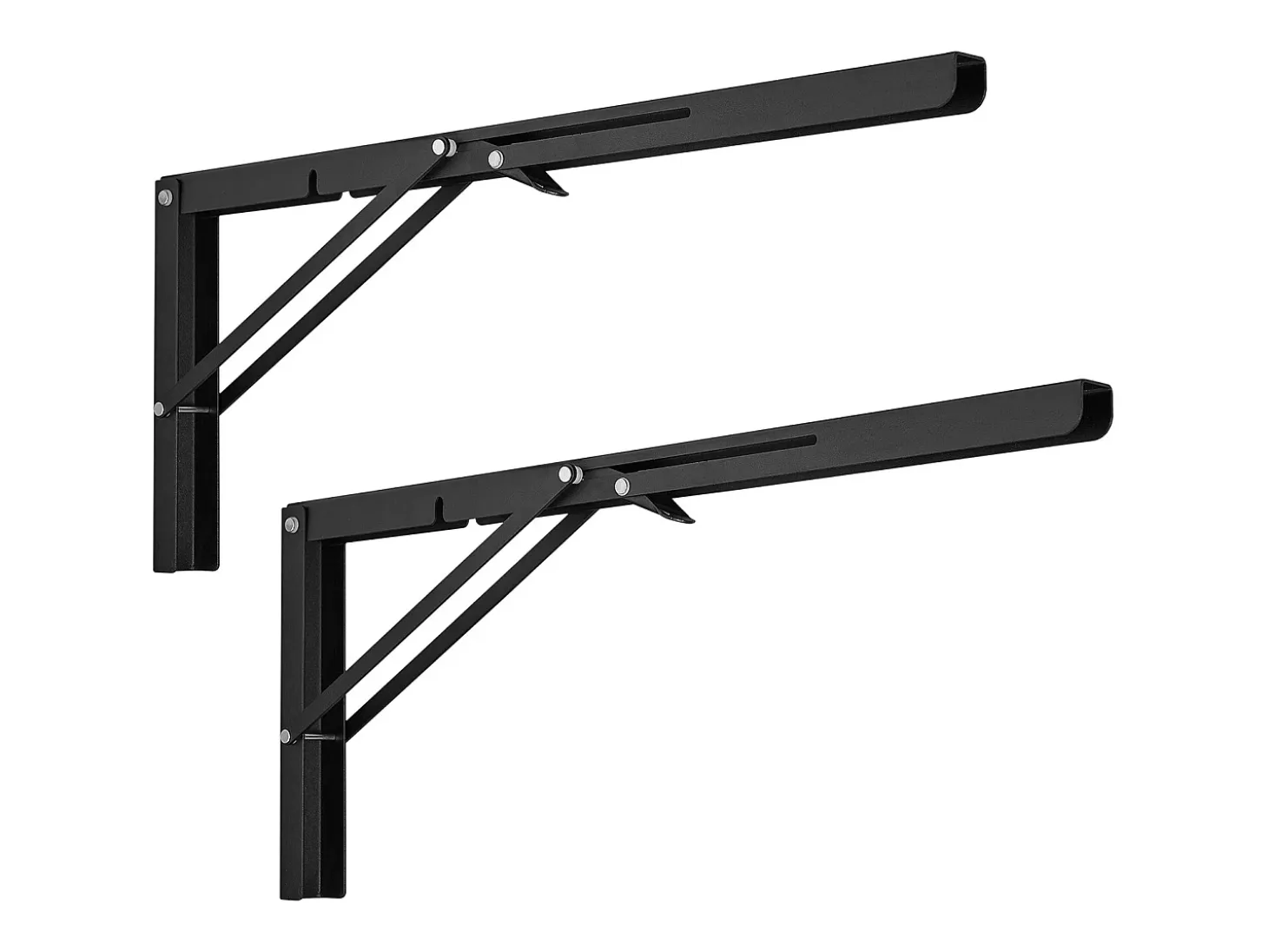 Soporte de Estantería SucceBuy, Plegable, 61 cm de Longitud, 2 Piezas, Resistente y de Gran Carga