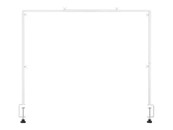 Soporte de Vara de Mesa SucceBuy con Pinzas, Soporte Arco de Mesa, Altura Ajustable 33-106.7 cm Longitud Ajustable 71.1-249 cm, Marco Arco Metal
