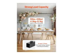 Soporte de Vara de Mesa SucceBuy con Pinzas, Soporte Arco de Mesa, 2 PCS, Altura Ajustable 33-106.7 cm Longitud Ajustable 71.1-249 cm, Marco Arco Metal