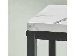Soporte flores Valora 4 estantes mármol blanco patas negras