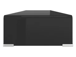 Soporte para TV/Elevador monitor cristal negro 110x30x13 cm