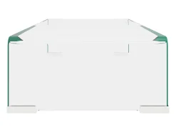Soporte para TV/Elevador monitor cristal claro 60x25x11 cm