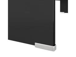 Soporte para TV/Elevador monitor cristal negro 90x30x13 cm