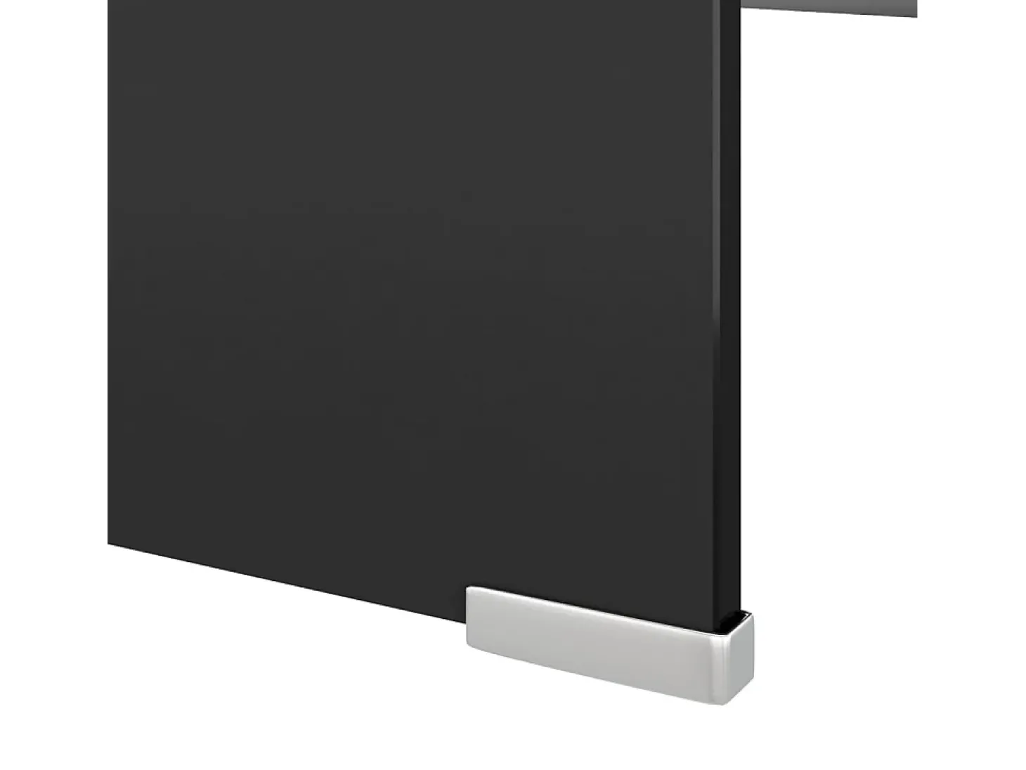 Soporte para TV/Elevador monitor cristal negro 120x30x13 cm