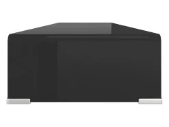 Soporte para TV/Elevador monitor cristal negro 120x30x13 cm
