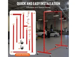 Soporte SucceBuy para Pintura Ajustable en Altura, con 8 Ganchos Resistentes y una Capacidad de Carga Máxima de 30 kg - Organización Perfecta para Proyectos