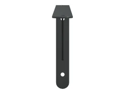 Soportes de estante 4 uds acero inoxidable negro 30x2,5x15,5 cm ES963115