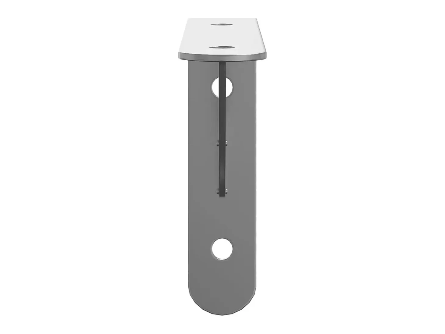 Soportes de estante 4 uds acero inoxidable plata 15x2,5x11,5 cm ES946788
