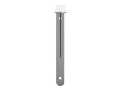 Soportes de estante 4 uds acero inoxidable plata 40x2,5x25 cm ES665635