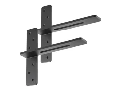 Soportes de Estante en T SucceBuy, Lote de 2, Capacidad de Carga de 90 kg, Dimensiones 35.56x 7.35 x 30.48 cm, Soportes de Estante de Acero Duraderos
