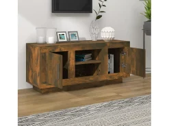 Stephen Mueble para TV madera contrachapada roble ahumado 102x35x45 cm