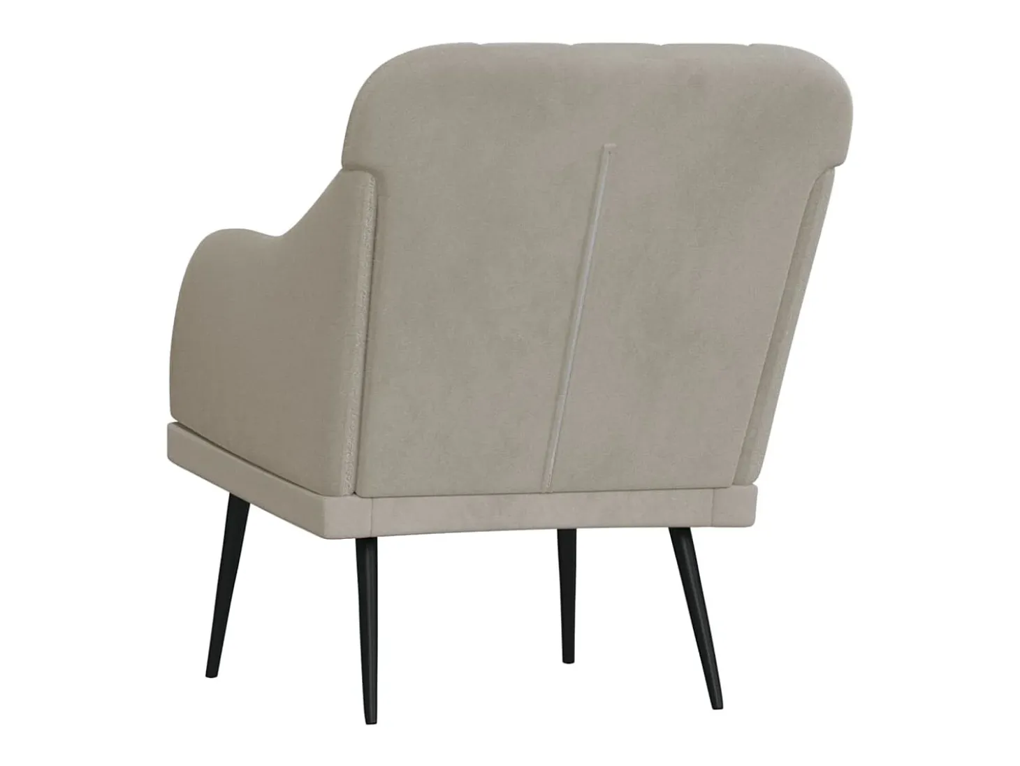 Streetsboro Sillón de terciopelo gris claro 63x76x80 cm
