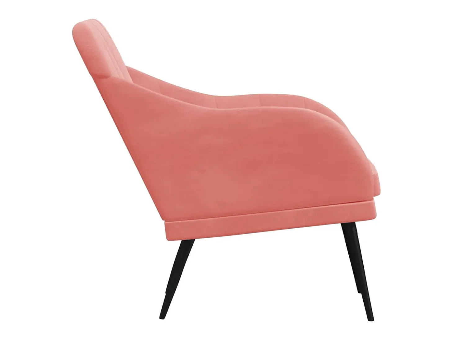Streetsboro Sillón de terciopelo rosa 63x76x80 cm