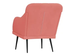 Streetsboro Sillón de terciopelo rosa 63x76x80 cm