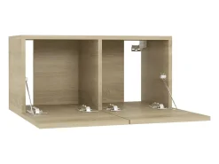 Sultan Juego de muebles de salón 4 piezas roble Sonoma 60x30x30 cm