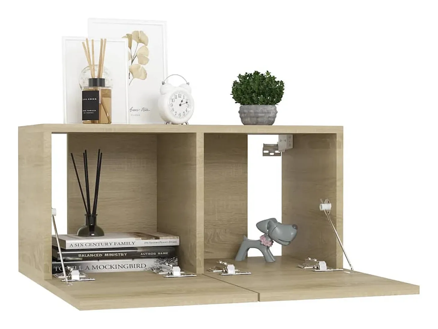 Sultan Juego de muebles de salón 4 piezas roble Sonoma 60x30x30 cm
