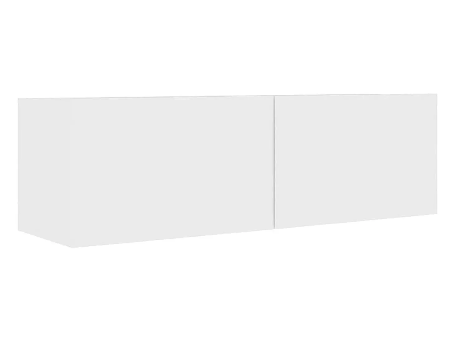 Sultan Muebles de TV 4 uds madera de ingeniería blanco 100x30x30 cm