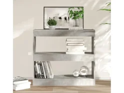 Sutter Creek Estantería/divisor de espacios gris hormigón 80x30x72 cm