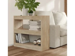 Sutter Creek Estantería/divisor de espacios color roble Sonoma 80x30x72 cm