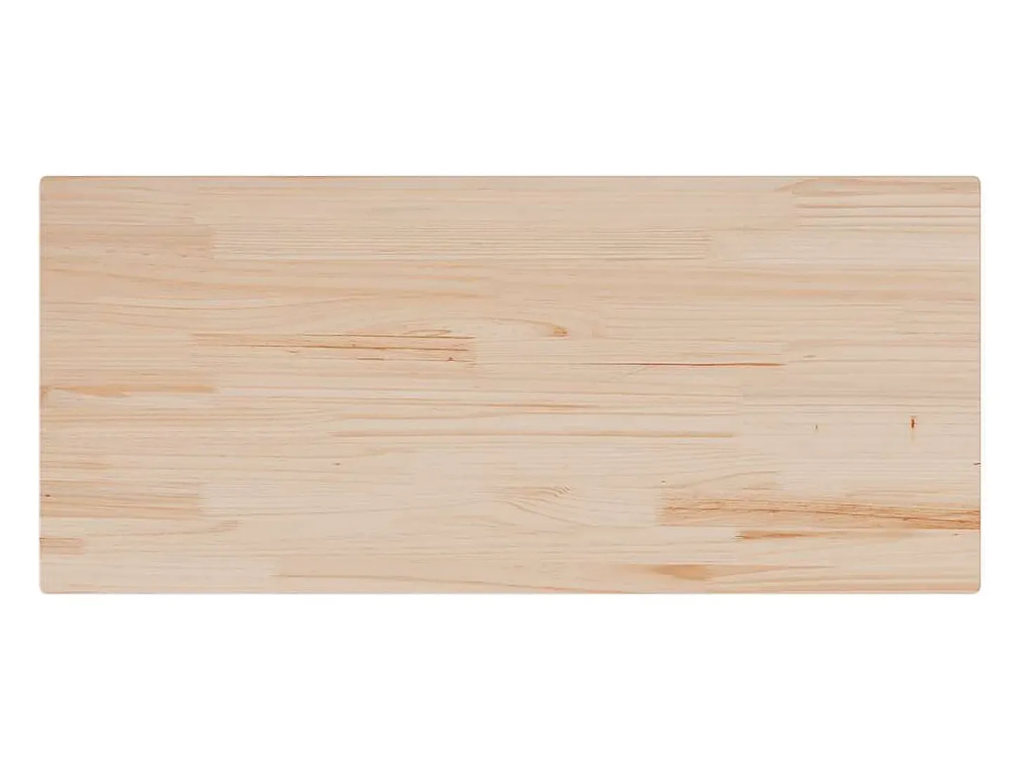 Tablero de mesa rectangular madera maciza pino 90x40x2,5 cm