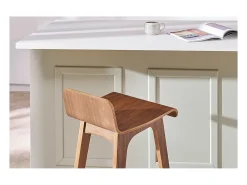 Taburete / Silla de bar madera oscura 65 cm BALTIK
