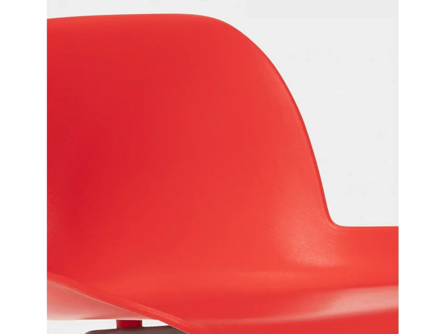 Taburete alto moderno de diseño escandinavo para bar y cocina Eiffel Burj 75 - Rojo