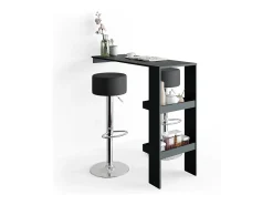 Taburete de bar conjunto de 2 negro 33x33x92