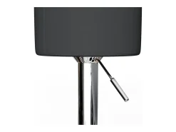 Taburete de bar conjunto de 2 negro 33x33x92