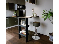 Taburete de bar conjunto de 2 negro 33x33x92
