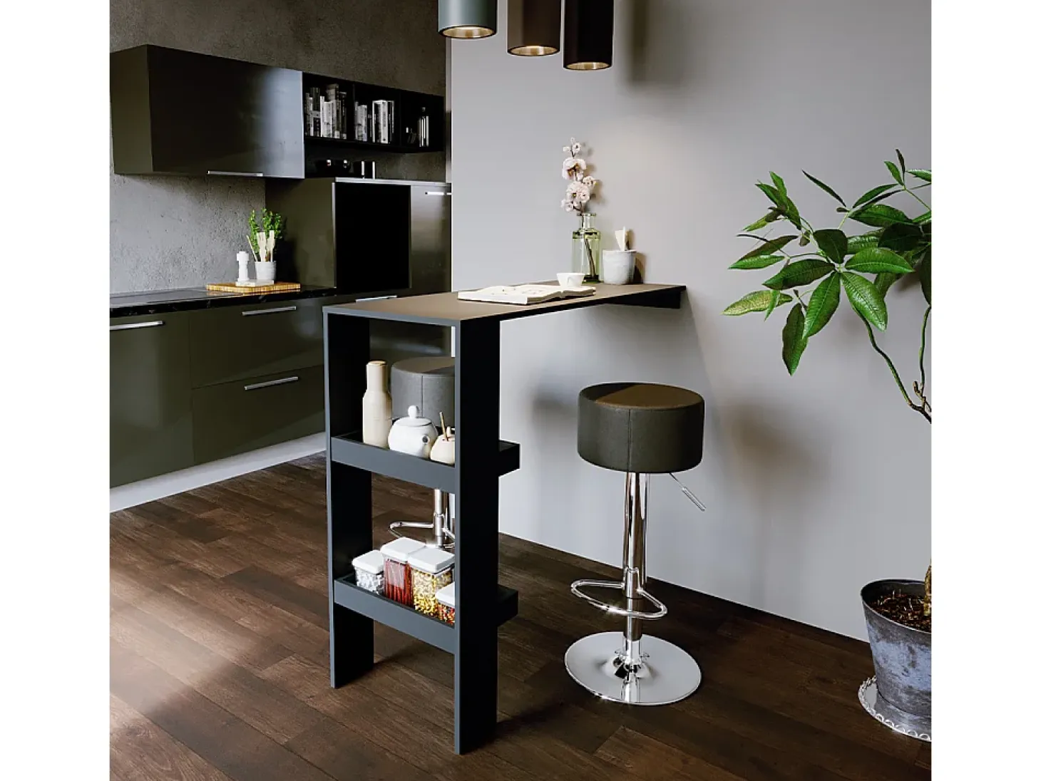 Taburete de bar conjunto de 2 negro 33x33x92