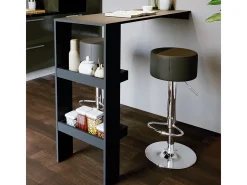 Taburete de bar conjunto de 2 negro 33x33x92