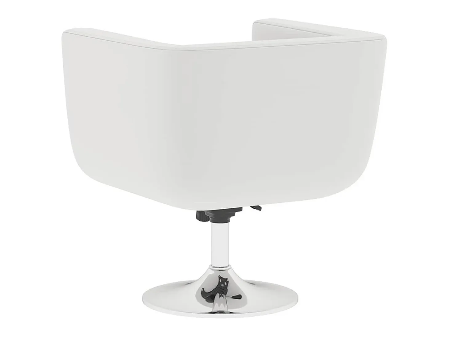 Taburete de bar cuero sintético blanco