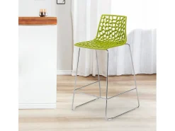 Taburete de bar de diseño Grand Soleil 64cm Mini Spider - Verde Anís