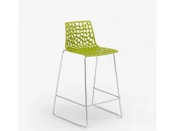 Taburete de bar de diseño Grand Soleil 64cm Mini Spider - Verde Anís