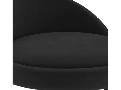 Taburete de bar de terciopelo negro