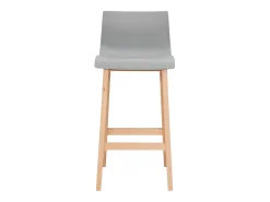 Taburete de bar diseño madera y gris claro 65cm lote de 2 NEW SURF