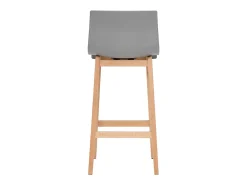 Taburete de bar diseño madera y gris claro 65cm lote de 2 NEW SURF