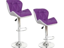 Taburete de bar MCW-A92, púrpura