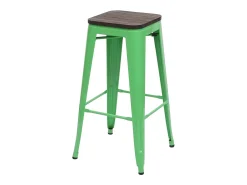 Taburete de bar MCW-A73 (set de 2), verde