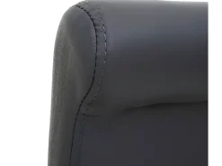 Taburete de bar MCW-C33 (juego de 2), gris mate, patas claras, imitación de cuero
