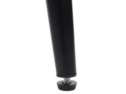 Taburete de bar MCW-H93, imitación de cuero negro