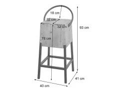 Taburete de bar MCW-L76