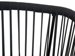 Taburete de bar MCW-O22 (juego de 2), antracita, cojín gris oscuro