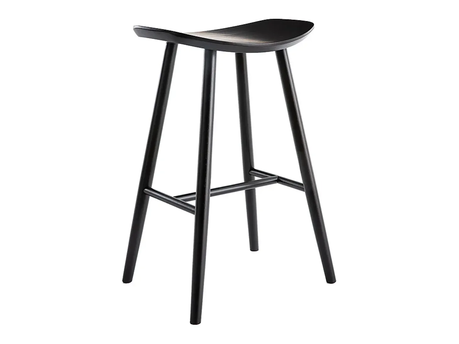 Taburete de bar moderno nogal 72cm DEMORY